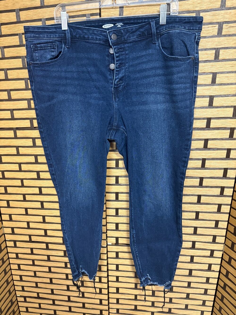 Old Navy Mid Rise Super‎ Skinny Ankle Rockstar Jeans Size 18